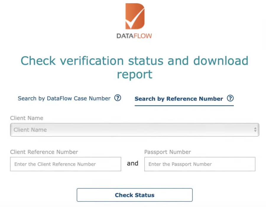 data flow status report reference number