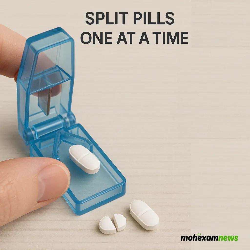 how to split pills one at a time