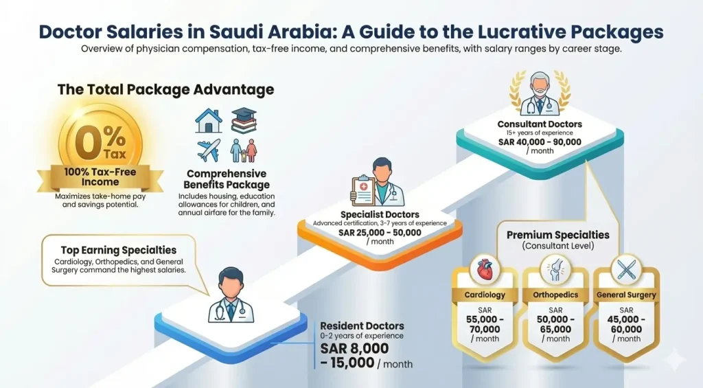 How much a doctor can earn in Saudi Arabia? 2026 1 doctor salary in saudi arabia